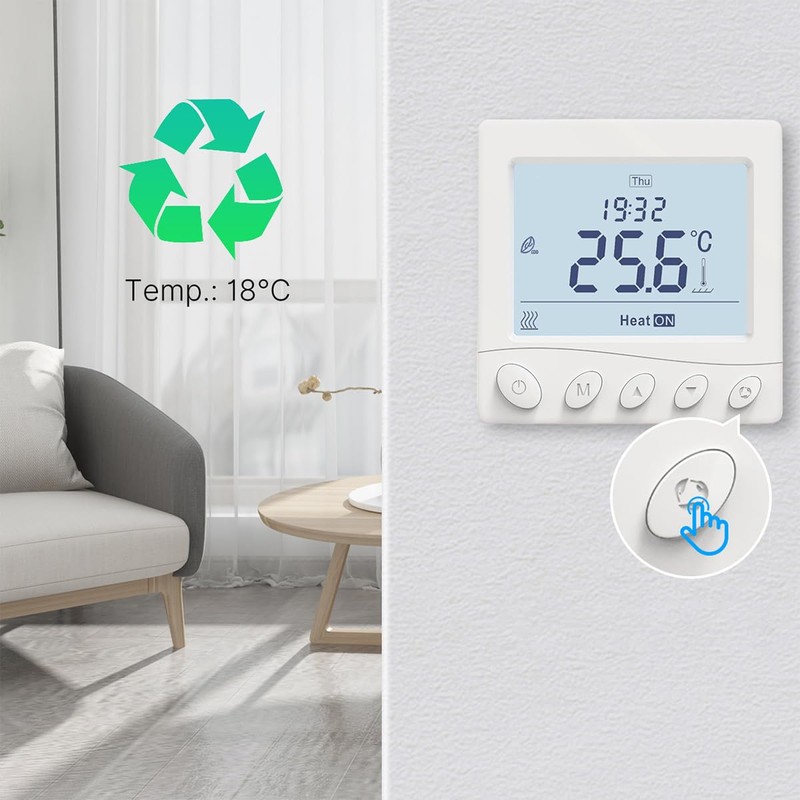 Namvo WiFi Tuya Smart Home Underfloor Heating Thermostat App Timing