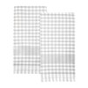 Talking Tables 2 x Grey Gingham Kitchen Tea Towels Table