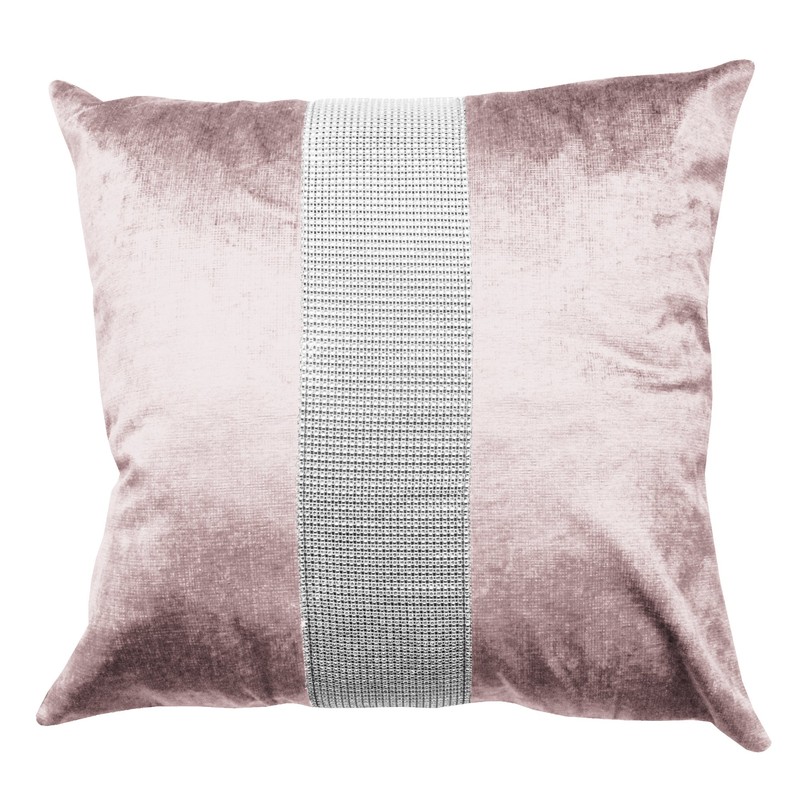 Emma Barclay Eclat - Diamante Panel Velvet Cushion Cover in