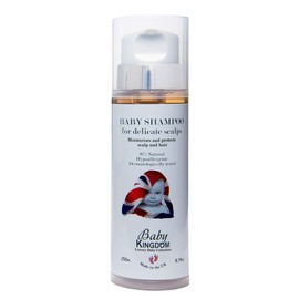 Baby Kingdom Shampoo Moisturizes and Protects Scalp and Hair - 97% Natural and Hypoallergenic, 250 mL (8.79 FL Oz)