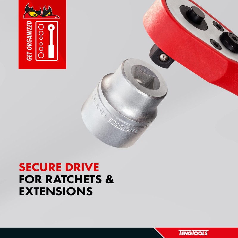 Teng Tools 13MM 1/4 Inch Drive 12 Point Metric Shallow