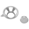 Serinar Stainless Steel Metal Canning Funnel with Removable Strainer, for