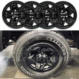 Coast2Coast International (CCI) Set of 4 Black Skin Covers Hub Caps FITS 2005-2023 Toyota Tacoma 16" Steel Wheel