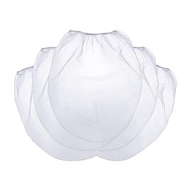 ccHuDE 5 Pcs 5 Gallon Bucket Paint Strainer Bags White Fine Mesh Filter Bag Hydroponic Paint Filter Bag with Elastic Top Opening for Paint Gardening