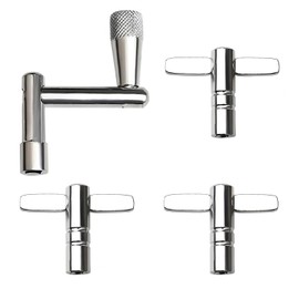 Anphly 4PCS Drum Keys, Universal Drum Tuner with Continuous Standard Motion Speed Key, Extended for Fast Easy Tuning