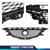 PIT66 Front Bumper Upper Mesh Hood Grille Grill Compatible with