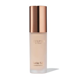 Satin Silk Longwear Foundation from Sculpted by Aimee (Fair Plus 2.5) - Lightweight, Hydrating & Buildable High Coverage, Sweat-Resistant Foundation