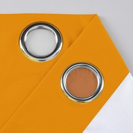 Rooney 2 Panels Blackout Short Curtains for Small Window Tiers 24 inch Long Grommet Small Curtain Drapes Half Window Curtains 27 in x 24 in (W x L)