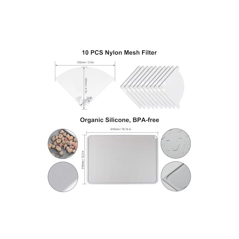 Kit Accesorios Impresora Resina Incluye Almohadilla Silicona Limpieza Embudo Acero
