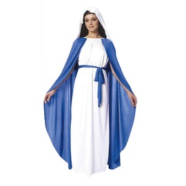 Rubber Johnnies Virgin Mary COSTUME, Christmas, Nativity, Jesus, Crib, Size 8-14, Adult, Fancy Dress
