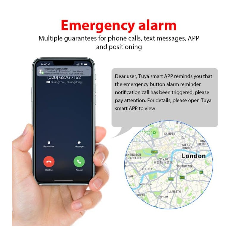 Qwipt SMART Emergency Personal Panic Safety Alarm-Smart Bluetooth app enabled