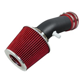 Rtunes Racing Short Ram Air Intake Kit + Filter Combo BLACK PIPE AND RED Compatible For 13-16 Dodge Dart 2.0/2013 Dodge Dart 2.4