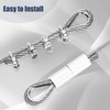Thickened 3/16" 25ft Stainless Steel Cable with Wire Rope Clip,