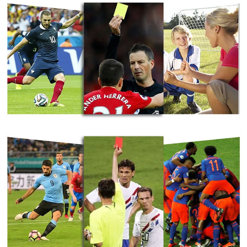 2 Sports Football Referee Cards Set Red Card Yellow Card
