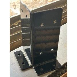 Gledhill Consulting True 4x4 Corner Post Bracket with Bottom (4" x 4" Actual) – HeavyDuty Post Mount