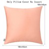 4-Pack Pillowcase, Cotton Comfortable Solid Decorative Throw Pillow Case Square