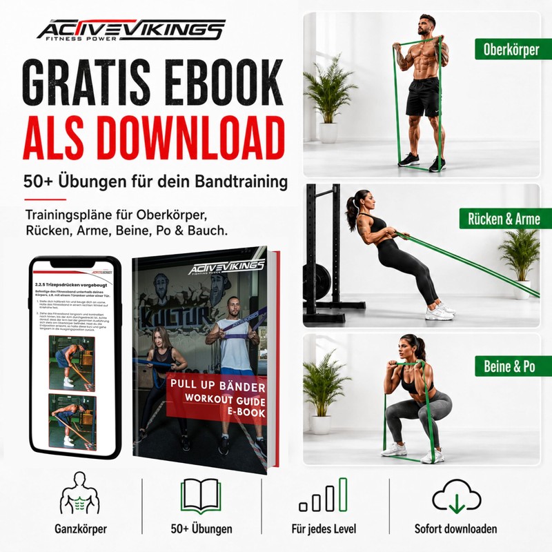 ActiveVikings® Pull-Up Fitness Bands Perfect for Muscle Building and Crossfit