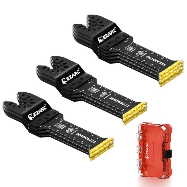 EZARC Titanium Oscillating Saw Blades, Extra-Long Oscillating Multitool Blades for