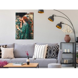 murando - Painting by Numbers John Waterhouse The Soul of the Rose Portrait 40 x 60 cm Painting Set with Wooden Frame on Canvas for Adults Children Painting Hand Painted Kit DIY Gift Decoration