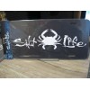 Salt Life License Plate - Crab - Black & White