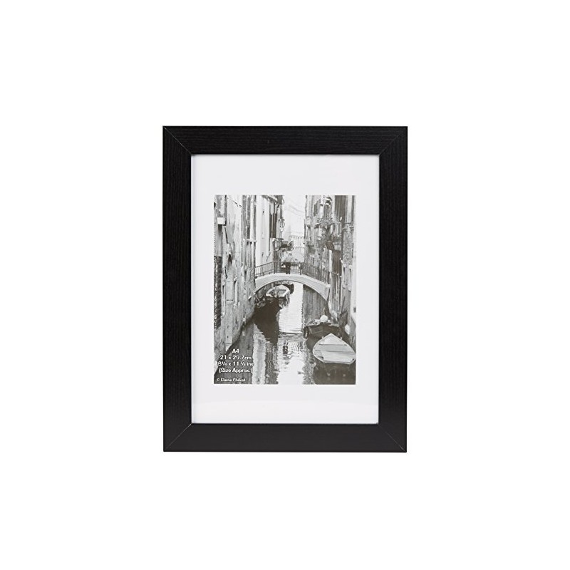 Hampton Frames KENT Paperwrap Poster Photo Display Frame Glass Black