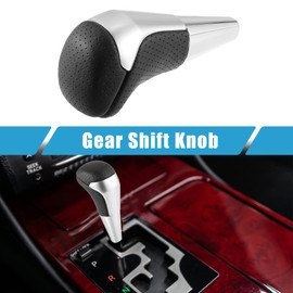 A ABSOPRO Auto Gear Stick Shift Knob Gear Shift Knob Stick Shifter for Toyota Land Cruiser 2016-2021 4Runner 2003-2021 Tundra 2008-2021 Black Silver Tone