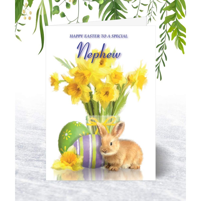 Nephew Easter Card - Medium Sized Card (A5 Size -148mm