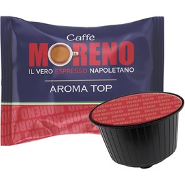 DOLCE GUSTO compatible 50 capsule. TOP ESPRESSO roast, CAFFE MORENO USA, Premium blend, Made in Italy Il vero espresso Napoletano.