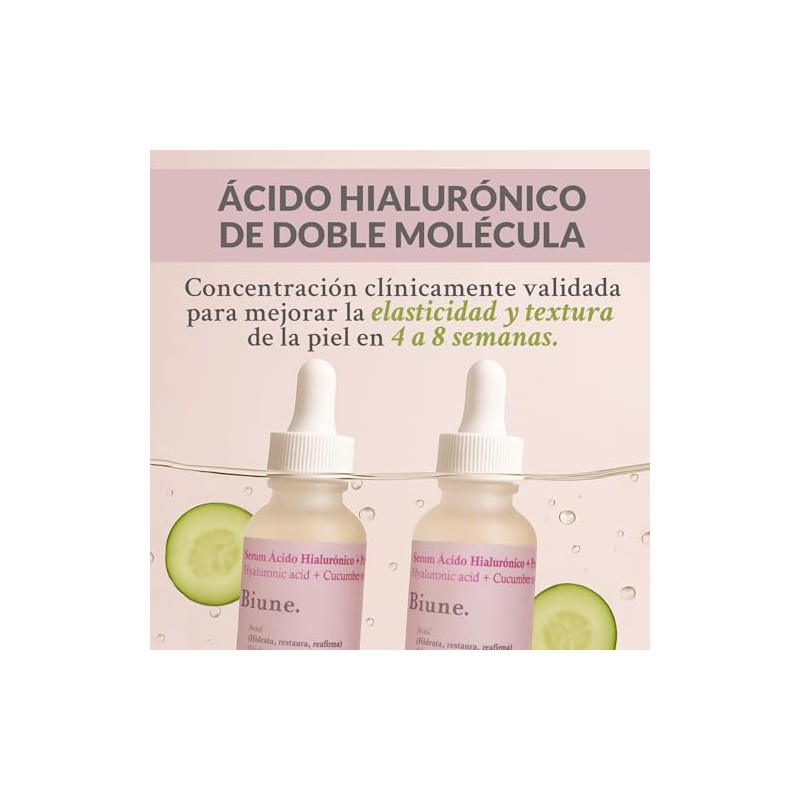 Serum Ácido Hialurónico 2% + Pepino | Rellena y Repara