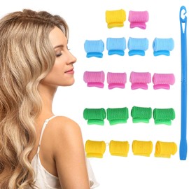 Manual Curlers, Rollers, Curlers, Professional DIY Curlers, Spiral Curls with Hook Handle, Hair Styling Tool Set for Women, DIY Hair Curler, Short Hair and Long Hair