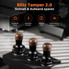 MHW-3BOMBER Constant Pressure 54 mm Coffee Tamper with Sound Feedback, Built-in 3 Spring-Loaded 30 lbs Tamper, 53 mm Espresso Tamper, Espresso Tamper, Model: T6173T