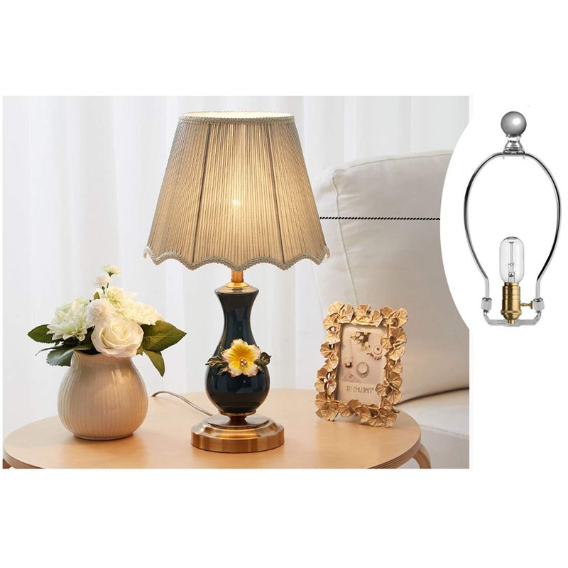 6 Inch Lamp Harp Holder, OZXNO Lamp Shade Horn Frame