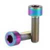 UHDFBDHF Titanium Bolt M6 x 20mm Hex Bolt for Bicycle