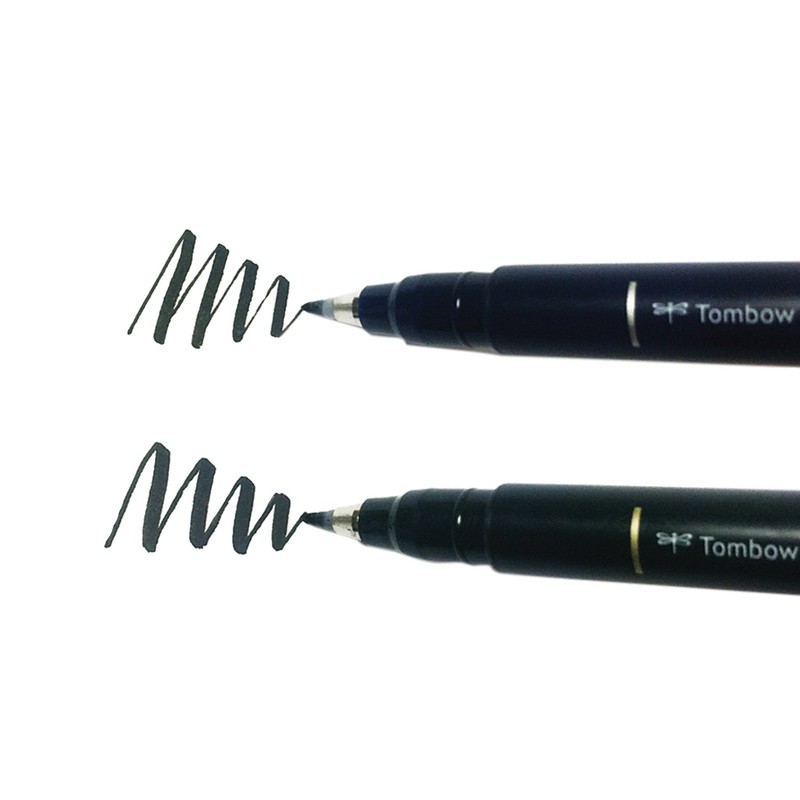 Tombow 62038 Fudenosuke Brush Pen, 2-Pack. Soft and Hard Tip