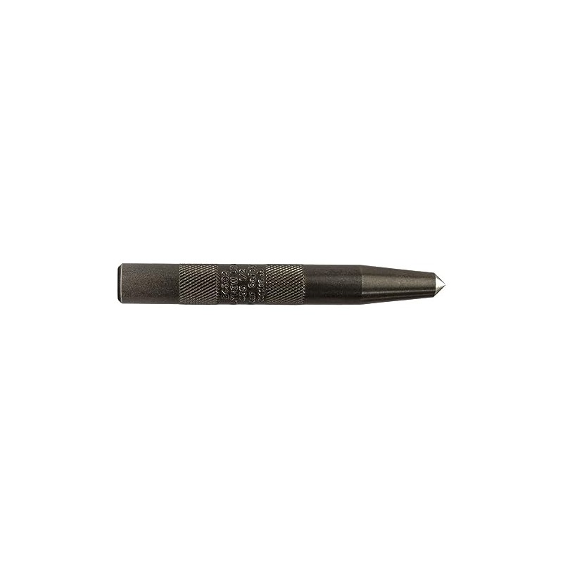 Mayhew Tools 24302 Knurled Center Punch, 1/2", Black Oxide Finish