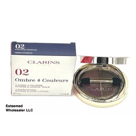 CLARINS 4 Eyeshadows Intense & Long Lasting 0.10oz 02 Rosewood Gradation