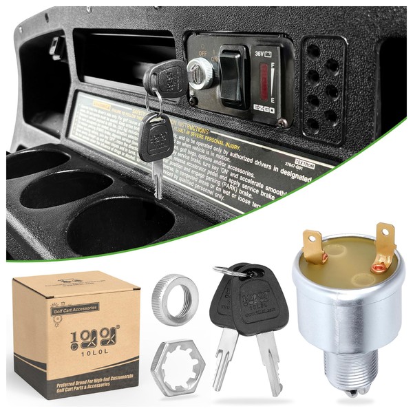 10L0L Golf Cart Starter Ignition Key Switch for EZGO Electric