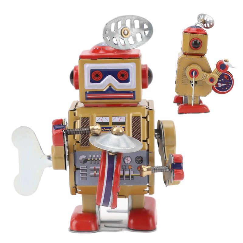 Wind Up Robot Toy Hand Made Exquisite Retro Wind Up