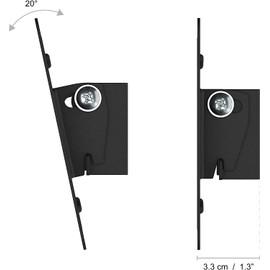 Tilting TV Wall Mount Monitor Wall Mount Camper 14-24 Inch LED LCD Small Monitor Bracket with Screw