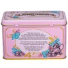 New English Teas Vintage Pink Tea Tin with Victorian Illustrations