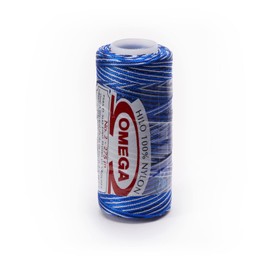 Nylon NO.2 [Variegated] by Omega - Strong 100% Nylon String Cord for Fine Crochet and Crafts - Color: 83 Deep Sea