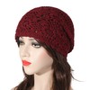 Zlyc Women's summer knitted hats, handmade crochet hat, slouch beanie,