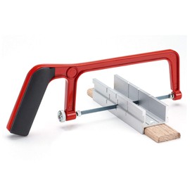 HAUTMEC 150mm Junior Hacksaw & mitre Block Set 10Pc. 6" Adjustable Angle Cutting Corner Cut Saw Blade HT0262-SA