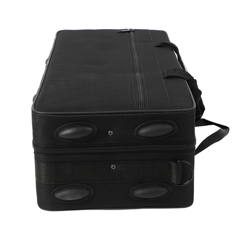 Trumpet Storage Box with Shoulder Strap Multiple Compartments Oxford Cloth