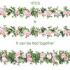 Betylifoy Artificial Eucalyptus Garlands with Flowers 190CM Artificial Flower Garlands