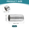 sourcing map 2Pcs 32x65mm Hose Barb Equal Pipe Fitting, 304