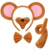HICARER Norme Animal Costume Set Mouse Nose Tail and Bow