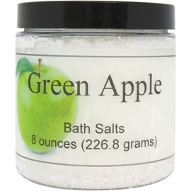 Green Apple Bath Salts by Eclectic Lady, 8 ounces
