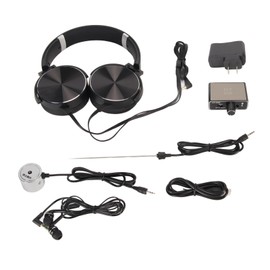 Water Leakage Detection, 20000X Amplification Pipe Leak Detector Kit, with Adjustable Earphone Headphone for Different Conditions, Sites, Indoor Outdoor (US Plug)