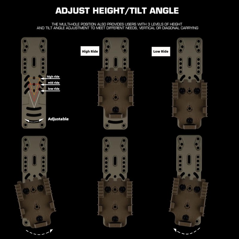 Modular Gun Holster Adapter, Tactical Leg Holster Adapter for QLS
